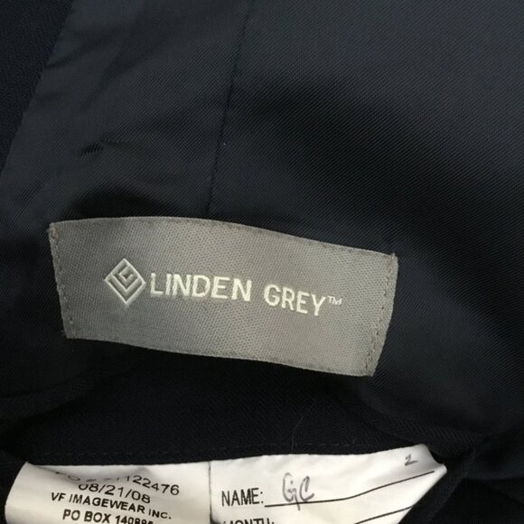 LINDEN GREY Women's Classic Jacket Blazer Two Button Lined Pockets Navy Blue 04 - Picture 8 of 8